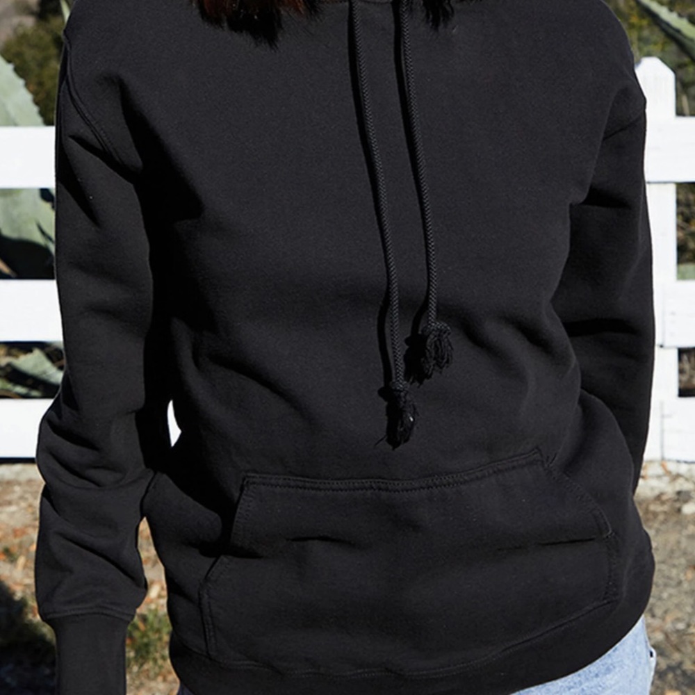 John Galt (brandy Melville) Black Pullover Hoodie